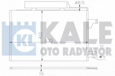 KALE OTO RADYATOR 388000 -  Конденсатор, кондиционер